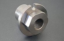 Steel threaded component